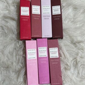 NEW Glow Recipe Glass Balm Lip Gloss 7 piece Bundle Strawberry, Fig, Watermelon